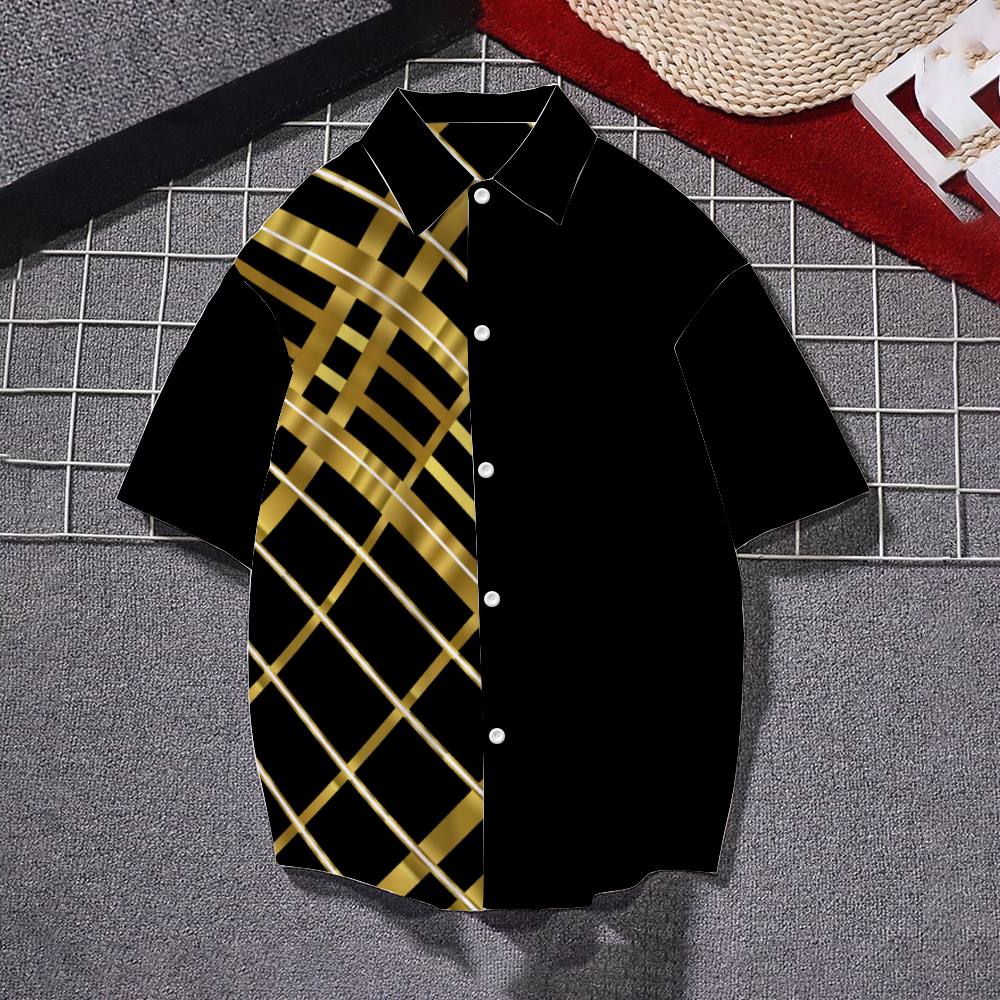 OG PLAID Gold Shirts Tees