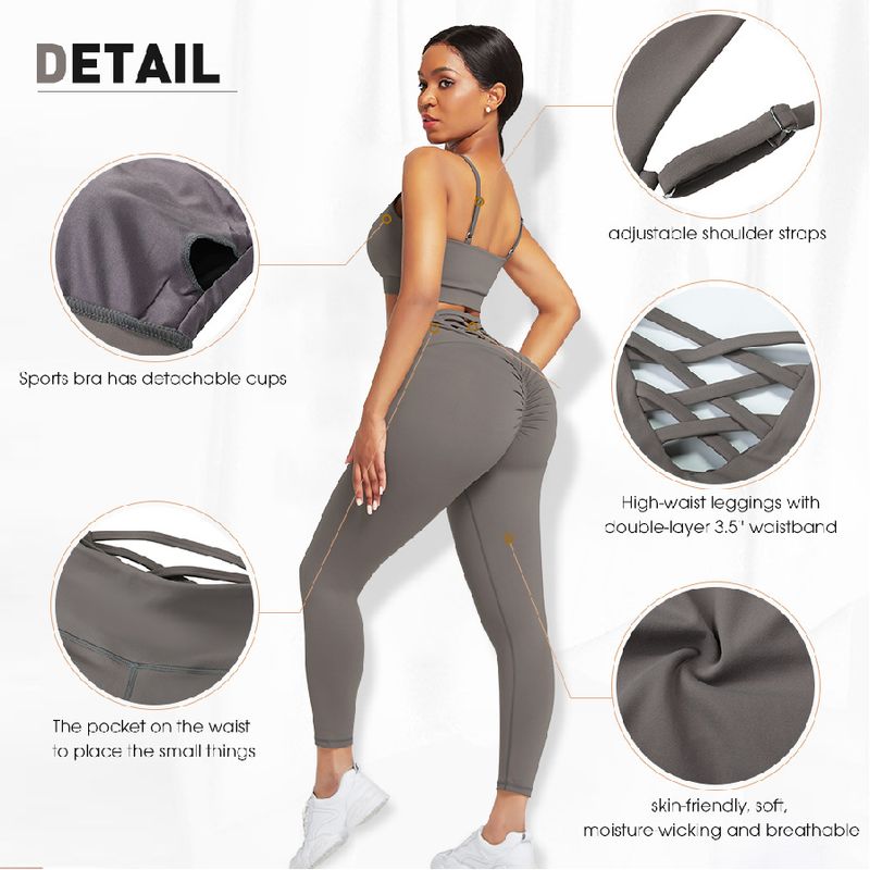 Hooded Crossover Yoga Suit