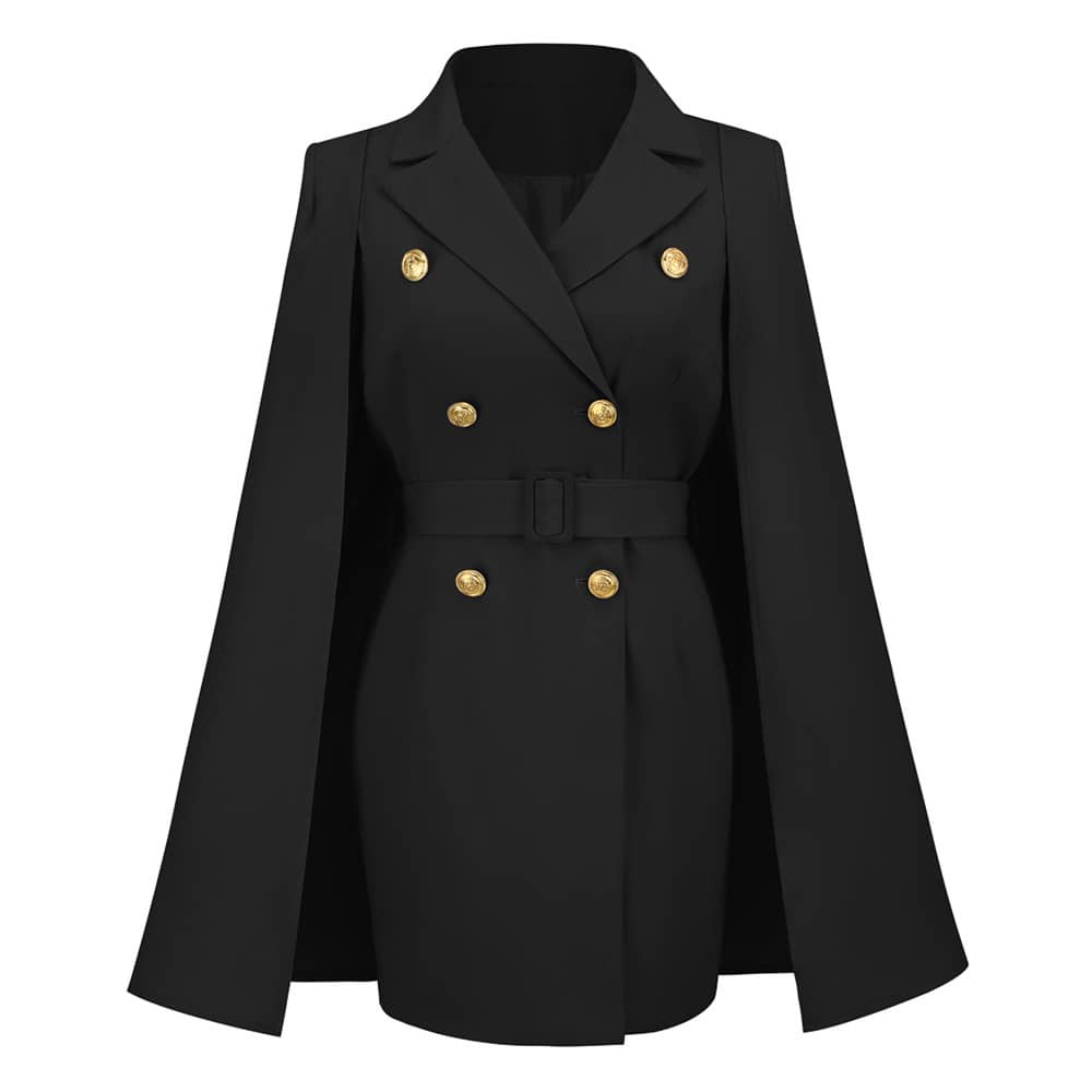 Cape Solid Color Suit