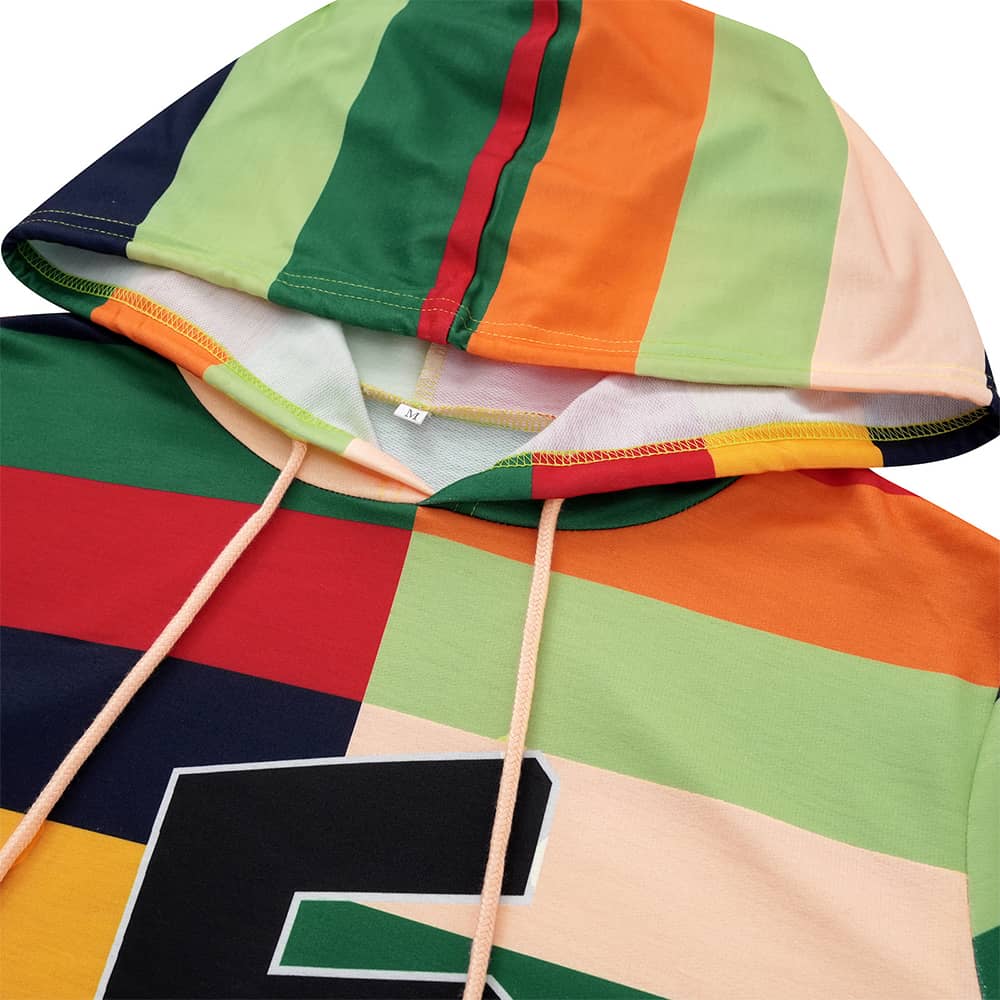 Long Sleeve Hooded Sports Tracksuit
