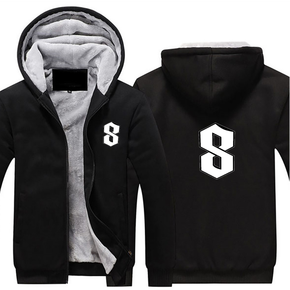 Crazy 8s Thick Plush Zip Hoodie