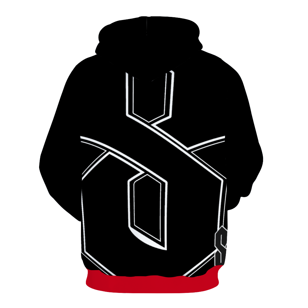Crazy 8s Blk/Red Plush Hoodies