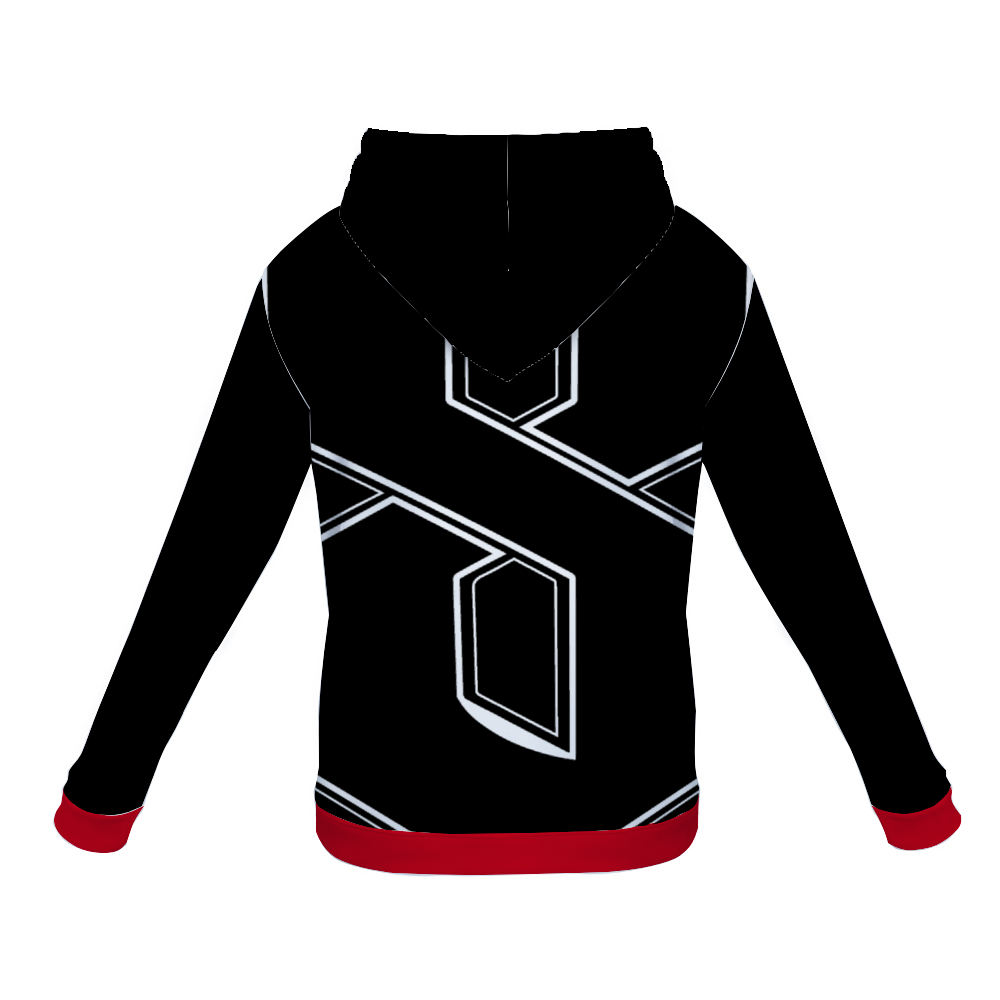 Crazy 8s Blk/Red Plush Hoodies