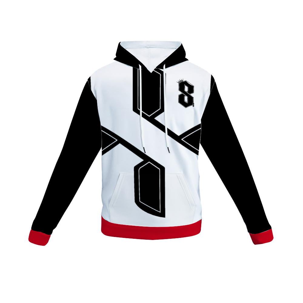 Crazy 8s Blk/Red Plush Hoodies