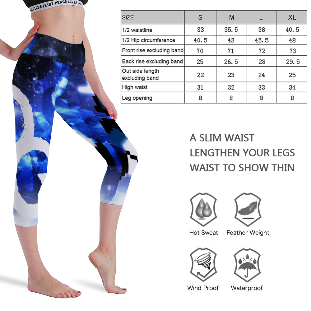"SKY WALKER" Yoga Pants Cropped